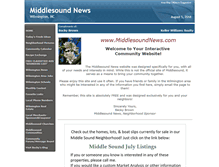 Tablet Screenshot of middlesoundnews.com